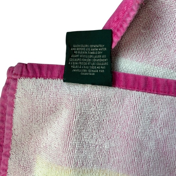 Ralph Lauren Vintage Beach Towel Multicolored Stripes - Picture 3 of 3